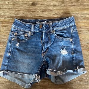 American Eagle High Rise Jean Shorts